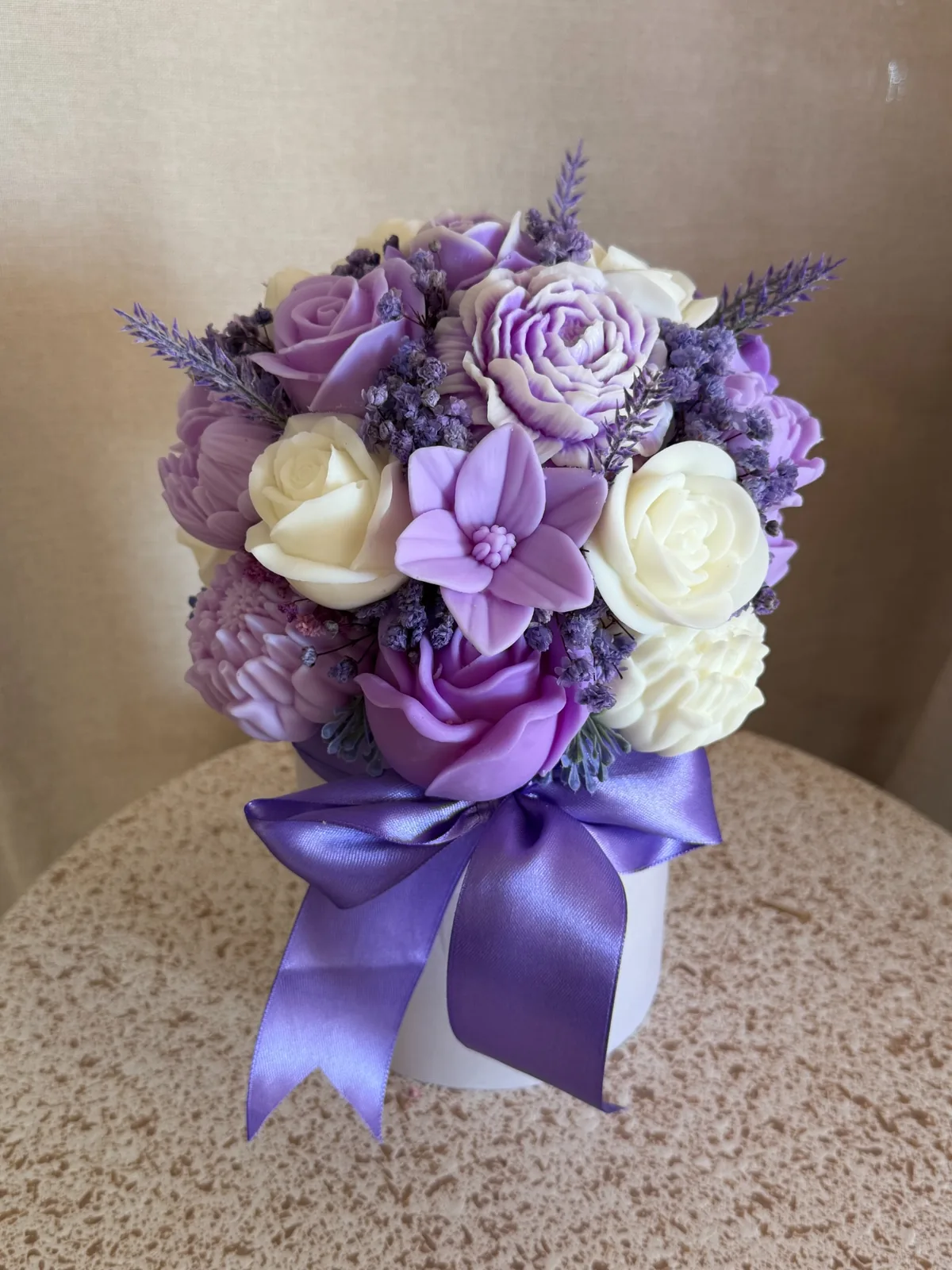 Buket od svijeća – Lavender Dream 1 buket od svijeca lavender dream