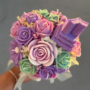 buket od svijeca pastelna elegancija