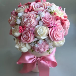 buket od svijeca pink garden