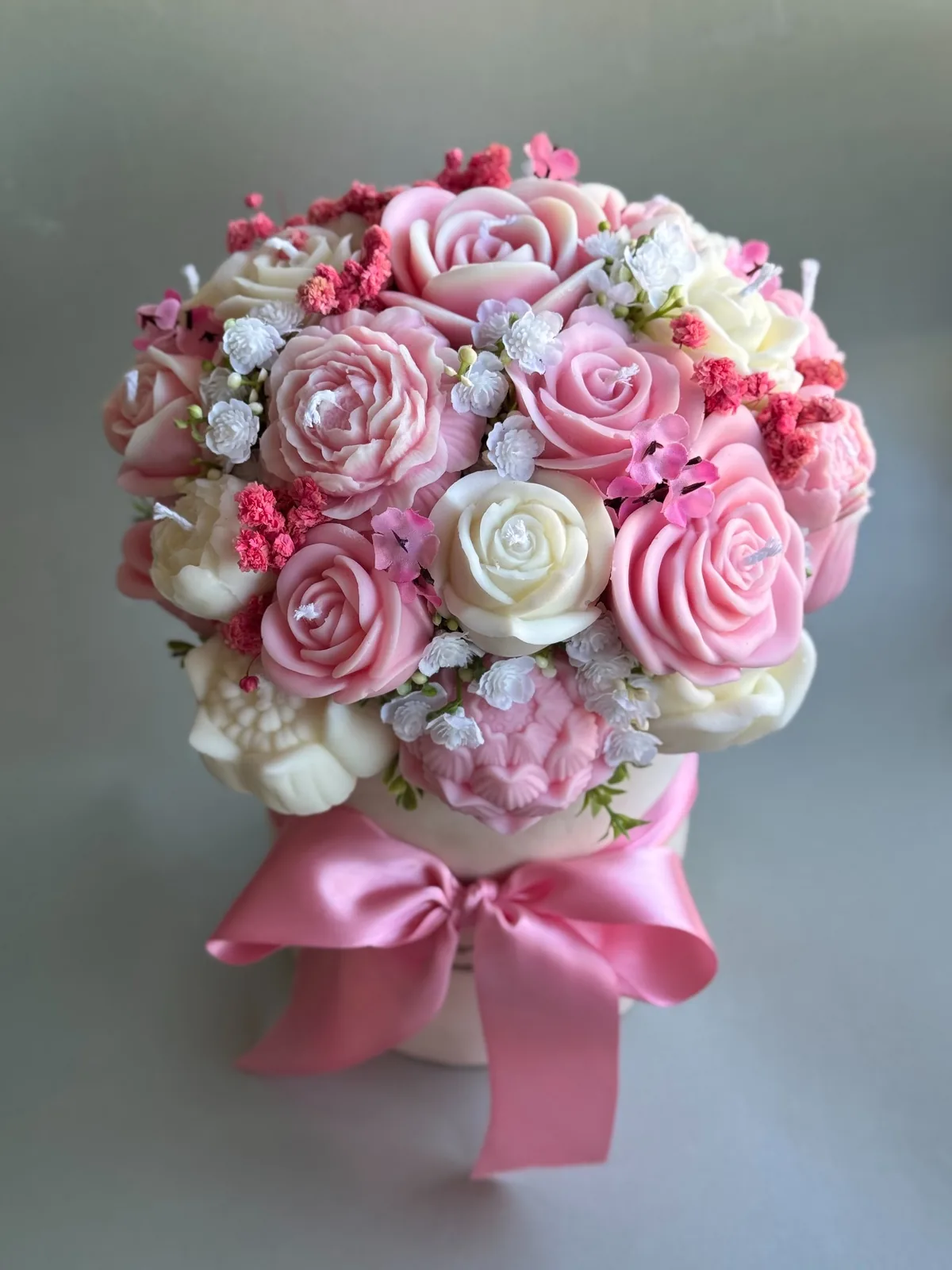 Buket od svijeća – Pink Garden 1 buket od svijeca pink garden